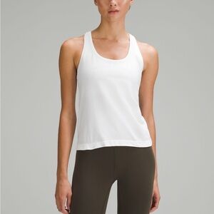 Size 8 White lululemon Swiftly Tank Top *Waist Length*